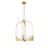Kratzerville 4 - Light Steel Dimmable Urn / Bowl Chandelier-844049232