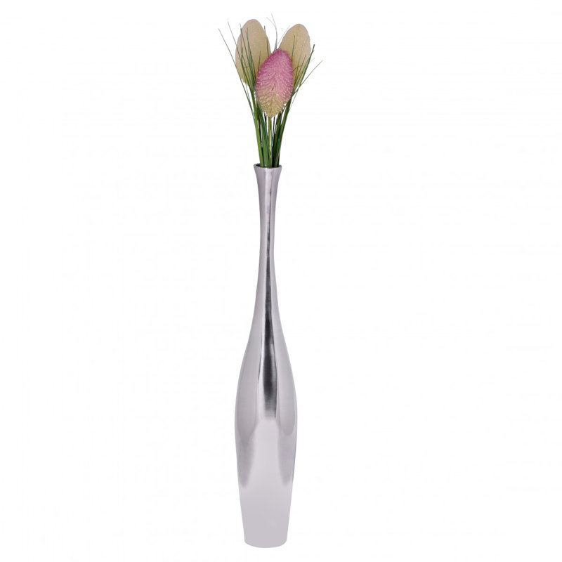 Miera Metal Floor Vase, 75cm H x 12cm W x 12cm D
