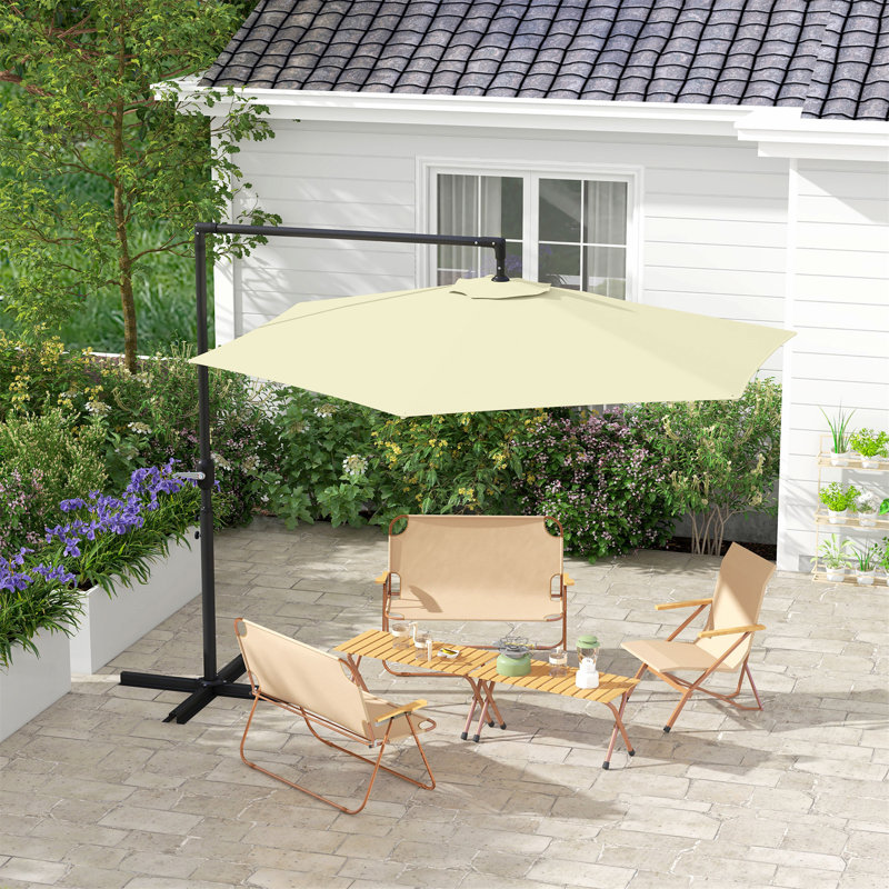 Parasol d'extérieur polyvalent en porte-à-faux pour diverses occasions et espaces