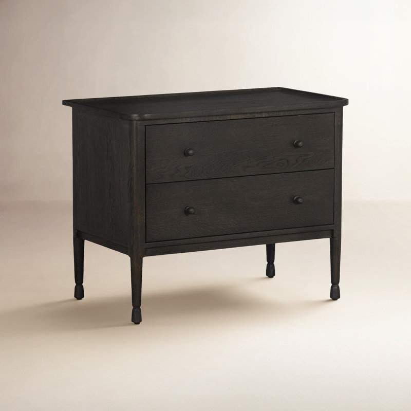 Vivianna Franny Nightstand-Saddle, Espresso Oak