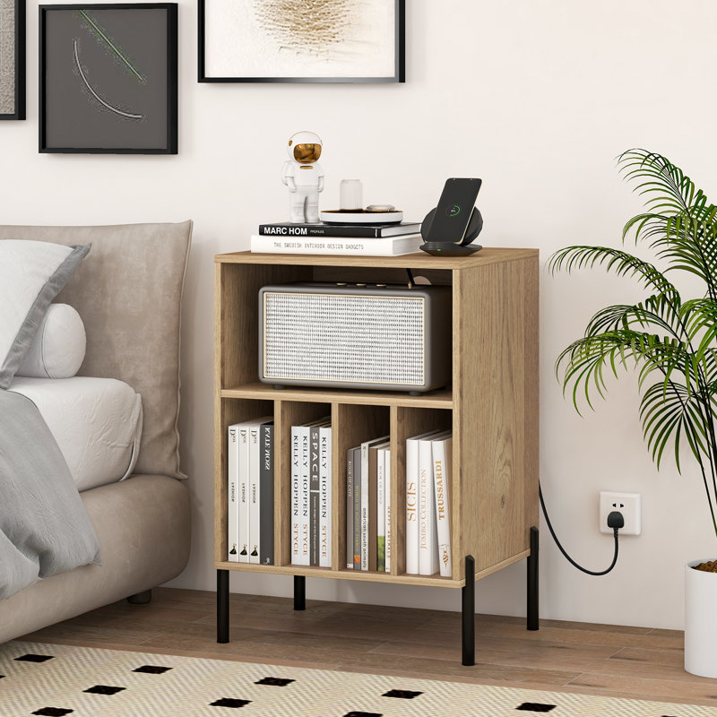78cm H Media Shelves, Natural