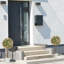 60 cm H Faux Plant in Cement Freestanding  Planter
