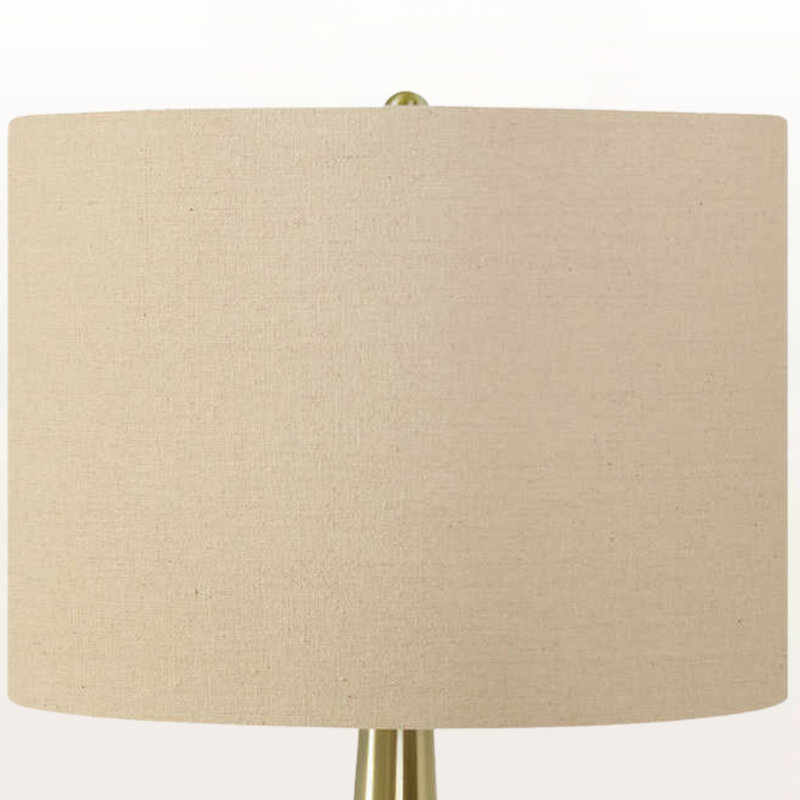 Lampe de table arquée en métal et abat-jour noir Jessie H 27,25 po x l 13,82 po x P 13,8 po