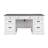 Solid Wood Executive Desk with Power Outlet-1762195028