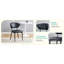 La chaise de salle à manger minimaliste et ergonomique, avec un dossier incurvé pour une conception confortable, libère une nouvelle position assise confortable et minimaliste. Un paquet de 4.-1288966945