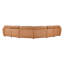  Astro 5-Piece Genuine Leather Power Reclining Sectional