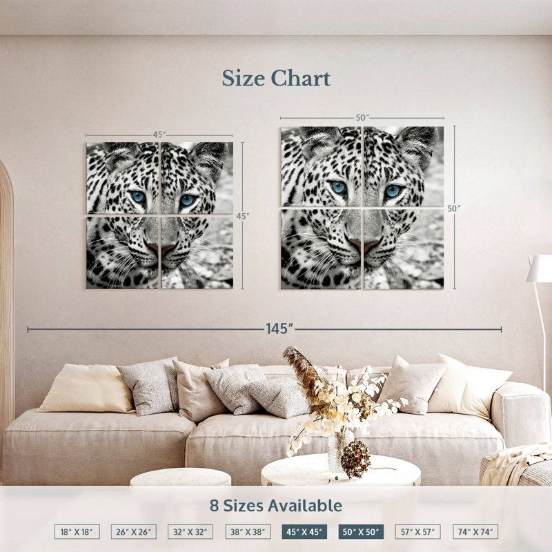 Brampt Zoo Leopard, 45" H x 45" W