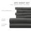 Simply Soft Brushed Microfiber Solid 6 Piece Sheet Set-24746557-24746562