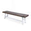 Dining Bench With Rustic Metal Frame
