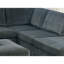 Coin de coin polyvalent en chenille gris pour le salon