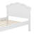 Solid Wood Platform Bed with Integrated Headboard
