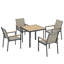 Steel Patio Dining Set Table,
