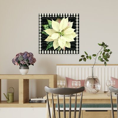 Country Charm Poinsettia Contemporary Poinsettia Flower Art