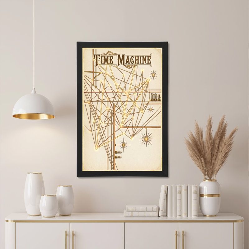 Time Machine Steampunk, ensemble de 1 reproduction d'art sur toile tendue sur toile, H 36 po x l 24 po