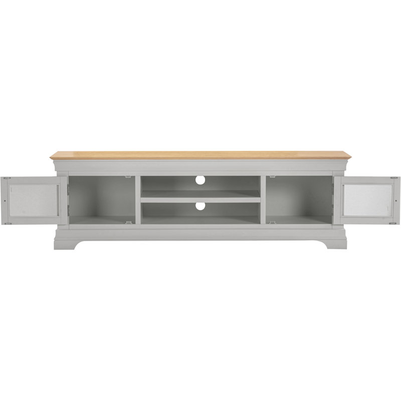 Adaleya TV Stand, 56cm H x 180cm L x 43cm W, Grey