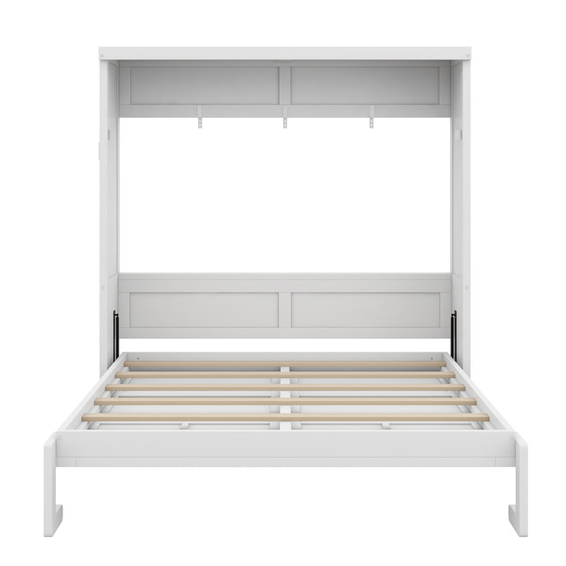 Modern Murphy Bed, for Multi-Functional Rooms, Blanc, Double