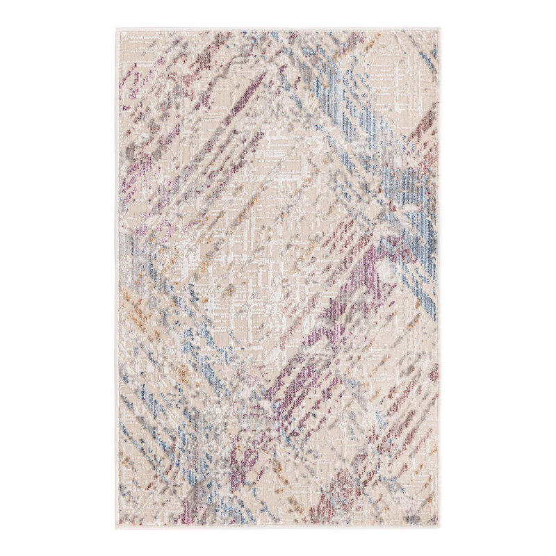 Geometric Indoor Rug, Rectangle 2' x 3'