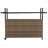Outdoor Wicker Bar Cart, Patio Wine Serving Cart W/Wheels , Rolling Rattan Beverage Bar Counter Table W/Top For Porch Backyard Garden Poolside Party, Light Brown