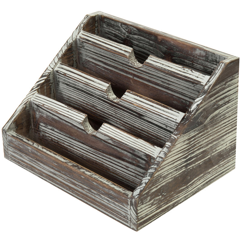 Organisateur de bureau Nichalaus, Brun / Gris