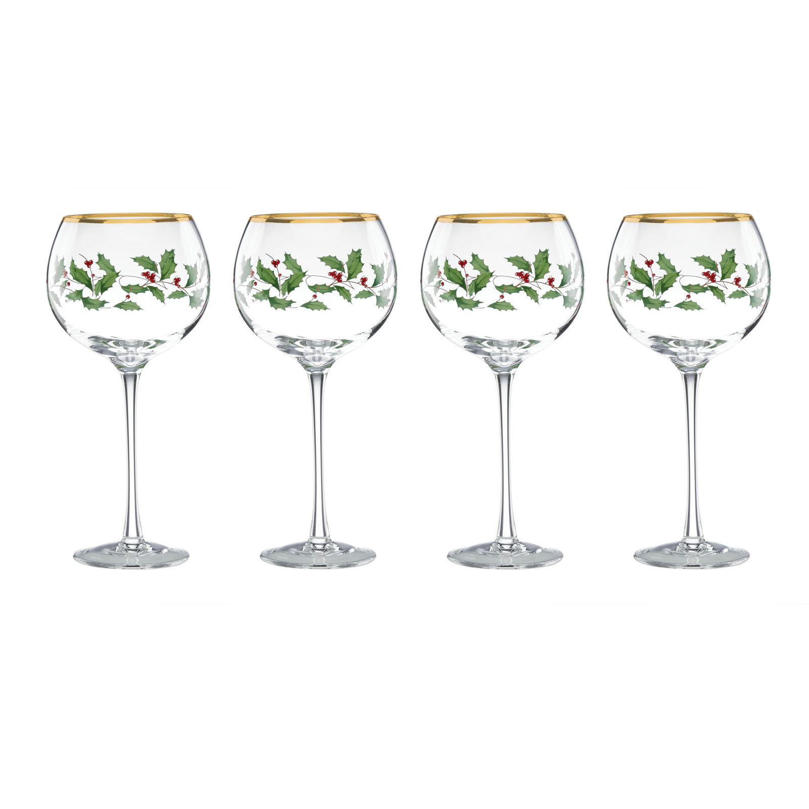 Holiday Balloon 16 oz. Red Wine Glass