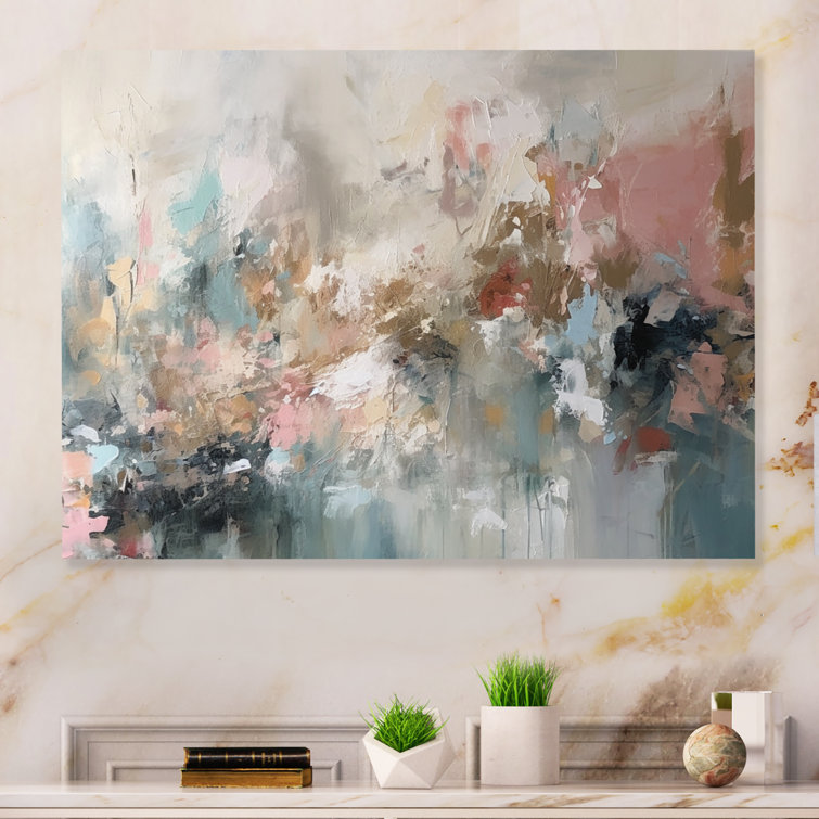 " Brushstroke Abstract Painting I " on Canvas