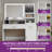 Makeup Vanity Desk With Mirror Lights,  Power Outlets & Jewelry Storage-118603780