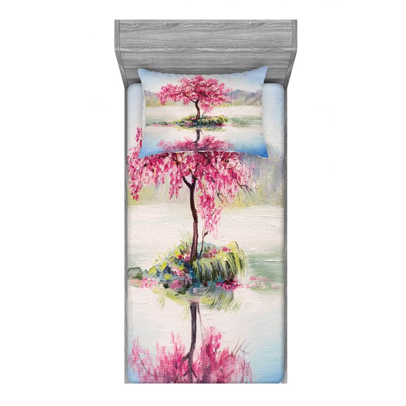 Microfiber Sheet Set, Twin Sheet Set with Fitted Sheet