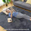 Aamin Solid Colour Faux Leather 90cm X 150cm Area Rug