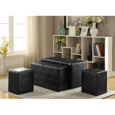 Yogyakarta Faux Leather Ottoman