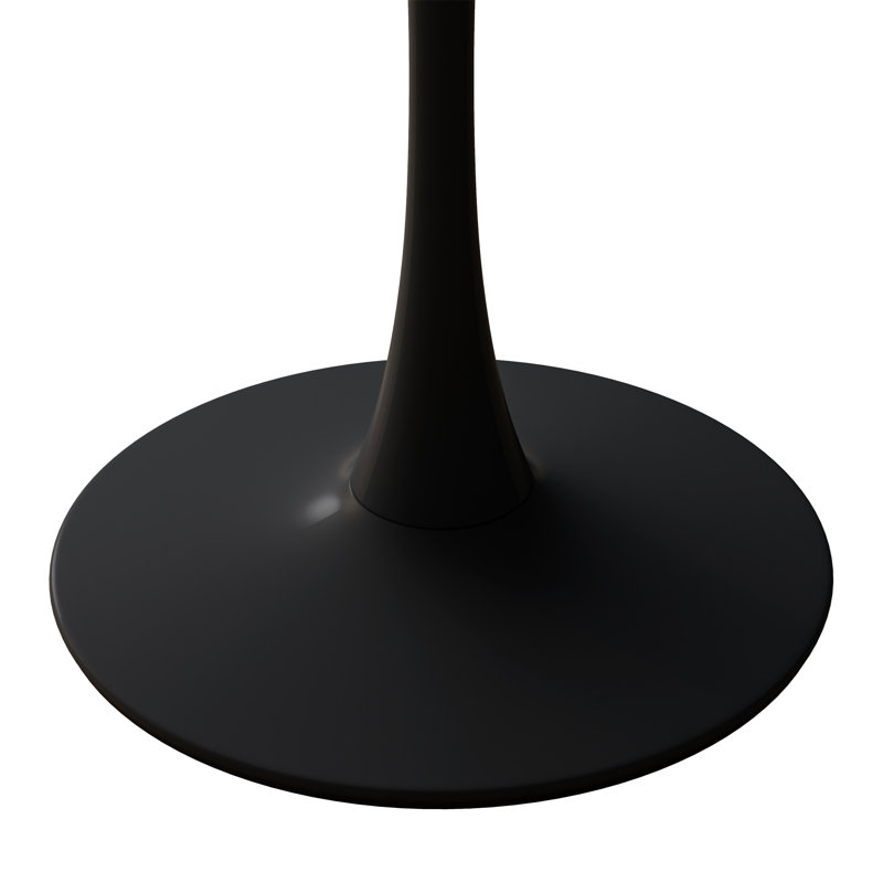 Table basse octogonale moderne 31,50 "avec plateau en marbre noir imprimé