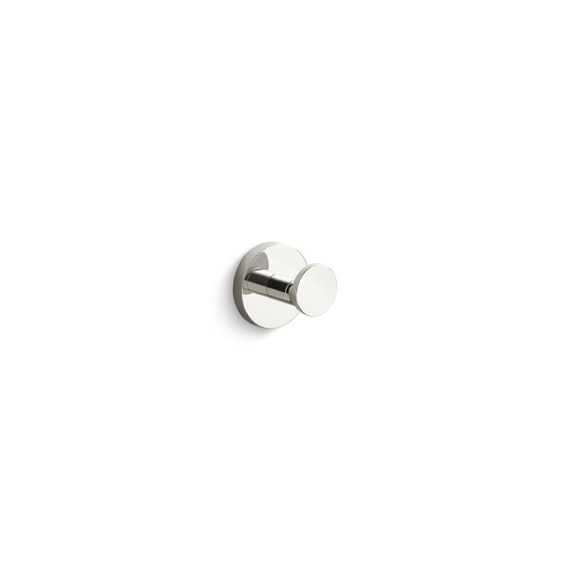 One Robe Hook, Nickel Silver