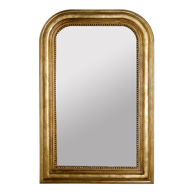 Waverly Rectangle Metal Wall Mirror, Gold Leaf