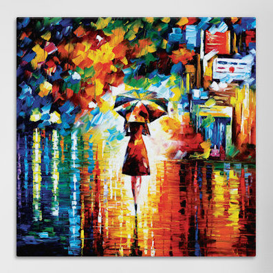 Rain Princess, reproduction d'art sur toile tendue, H 12 po x l 12 po x P 1,5 po, Toile tendue, Pas de tapis