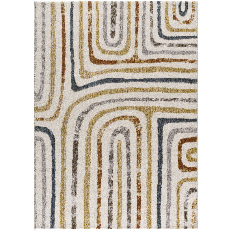 Mae Abstract Area Rug, Rectangle 80 x 150cm