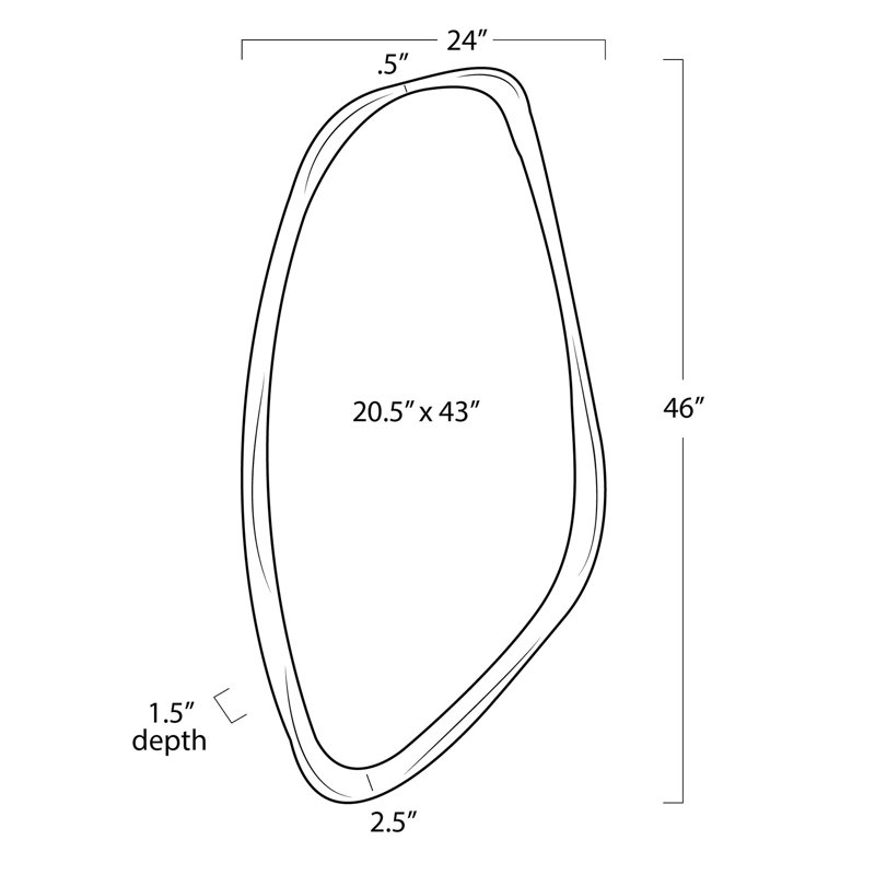 Galet Wavy Wall Mirror