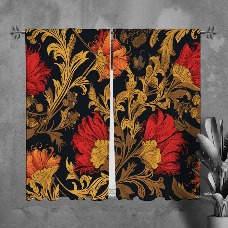 Murron Room Darkening Curtain Pair, 40" W x 61" L