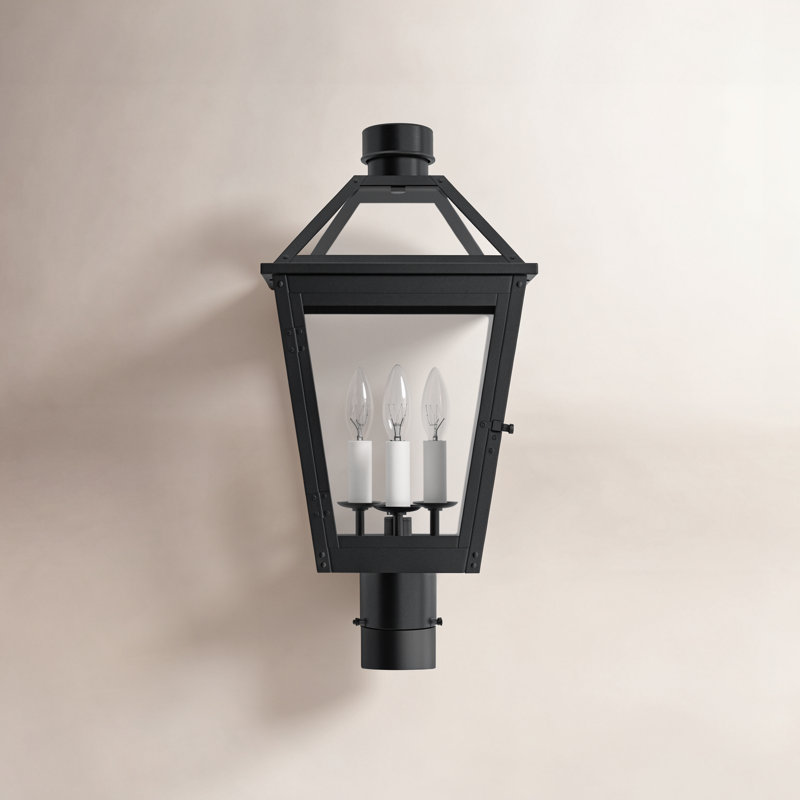 Hyannis 3 - Light Lantern Head, Textured Black
