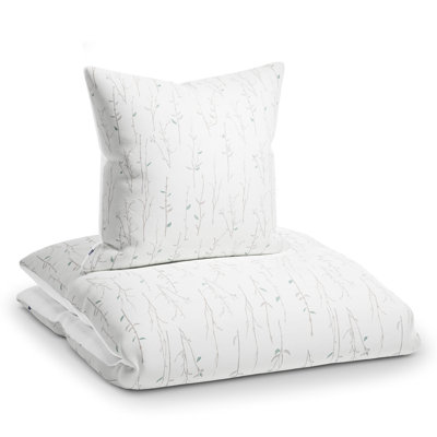 Polyester Flowered Duvet Cover Set with Pillow Shams