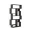 Sandra Bookcase | Asymmetric Freestanding Bookcase with 10 Compartments-63940482