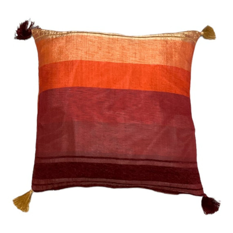 Parkview Striped Square Throw Pillow Cover