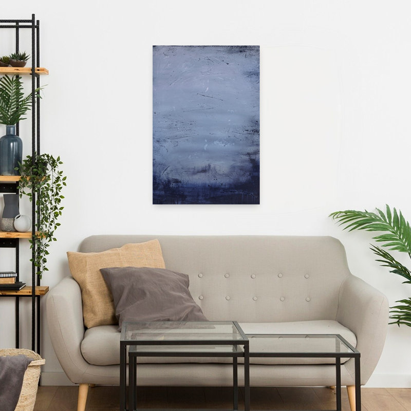 Simple Living 6, art abstrait minimaliste, H 24 po x l 16 po