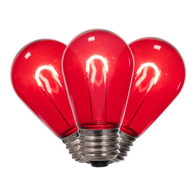 Multi LED S14 Transparent U-Shaped Filament Bulb, 10 Per Bag