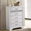 Commode de chambre blanche à 6 tiroirs-214402578