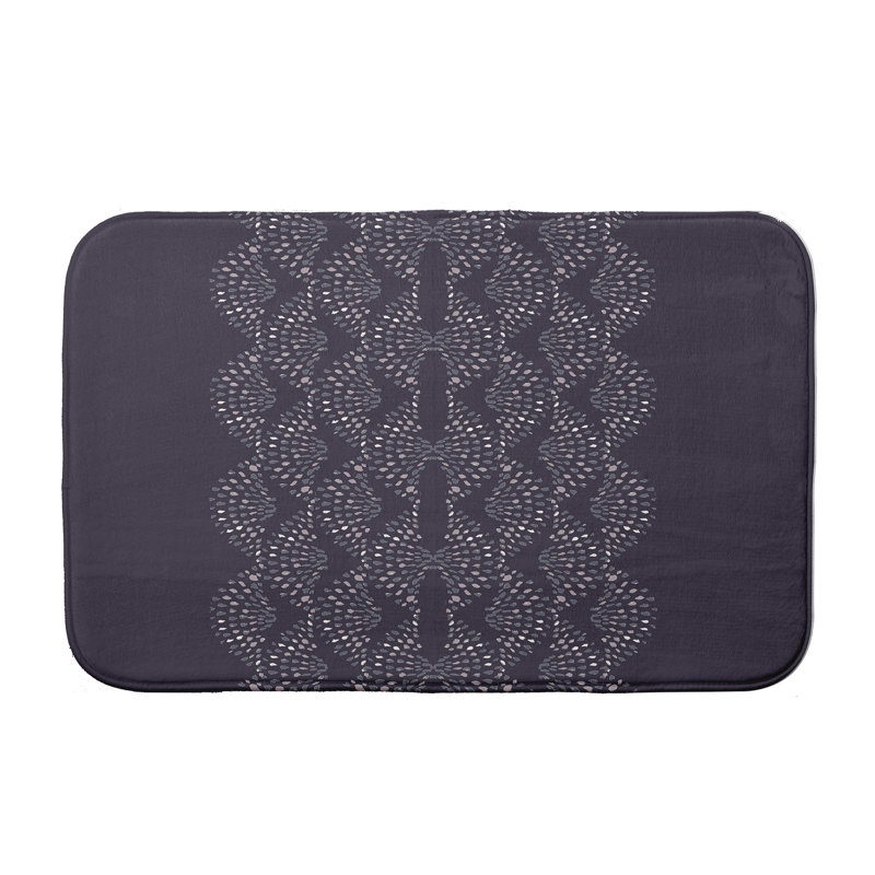Tapis de bain Hawkinsville, l 34 po x L 21 po, Mauve