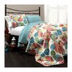 Bright floral quilt