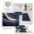 Complete 22 Piece Bathroom Accessory Set with Bath Rugs, Shower Curtain Set, Liner, and Hooks-95756590