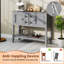 Buffet Buffet avec 2 portes et 2 tiroirs gris-2096503950