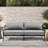 Harlen Aluminum And Wood Outdoor Sofa