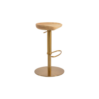 Tabouret à hauteur réglable en bois massif