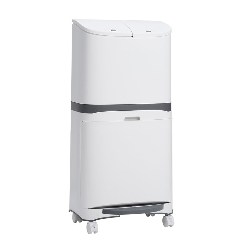 Calel Plastic Step On Kitchen Trash Can - 48L